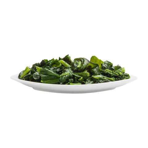 Simplot IQF Chopped Spinach - 20 lb. package, 1 package per case