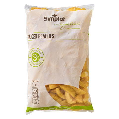 Simplot Classic Sliced Peaches Fruit, 5 Pound -- 4 per case.