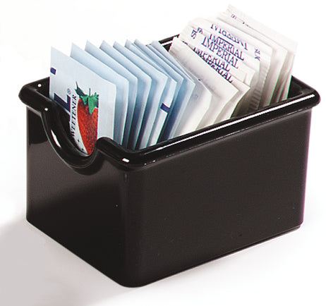Carlisle CADDY SUGAR PLASTIC BLACK-HOLDS 20 PACKETS
