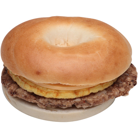 Sandwich Breakfast Sausage Egg & Cheese Bagel Iw 5.2 Oz