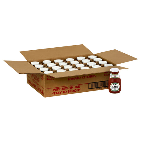 Heinz Ketchup, Wide Mouth Glass, 12 Ounce -- 24 per Case