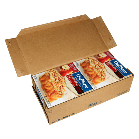 Sara Lee Chef Pierre Traditional Unbaked Dutch Apple Fruit Pie, 10 inch -- 6 per case.