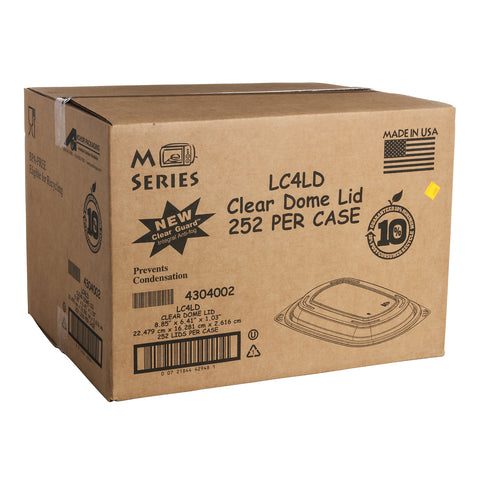 Anchor Packaging MicroRaves Wave Clear RPET Dome Lid Only -- 252 per case