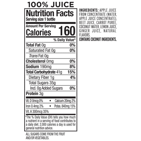 Naked Juice DRINK NAKED JUICE BEET PLASTIC BOTTLE