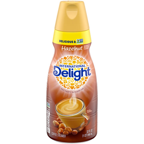 International Delight Hazelnut Coffee Creamer, 32 Fluid Ounce -- 6 per case.