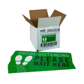 National Checking DECAL FLOOR GREEN SAFE DISTANCE GRAPHIC 6X12