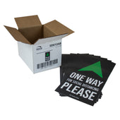 National Checking DECAL FLOOR ARROW ONE WAY BLACK 6X12