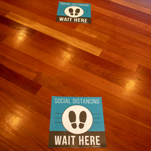 National Checking DECAL SAFE DISTANCE GRAPHIC
