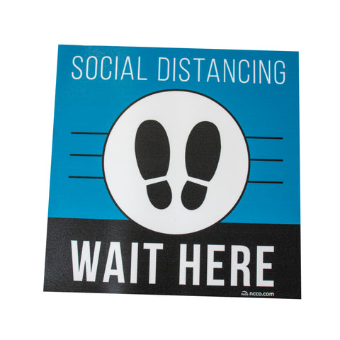 National Checking DECAL SAFE DISTANCE GRAPHIC