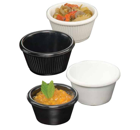 American MetalCraft RAMEKIN SMOOTH MELAMINE BLACK 2 OZ