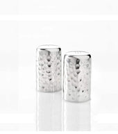 American MetalCraft SHAKER SALT & PEPPER HAMMERED FINISH S/S 2.5