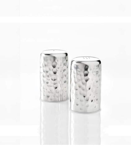 American MetalCraft SHAKER SALT & PEPPER HAMMERED FINISH S/S 2.5