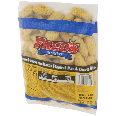 Freds Smoked Gouda Mac and Cheese Bites, 2 Pound -- 6 per case