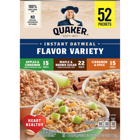 Quaker® OATMEAL INSTANT VARIETY PACK