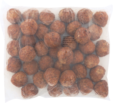 Bonici® MEATBALL PORK & BEEF ITALIAN STYLE OVEN ROASTED FC 2 OZ 10728420269