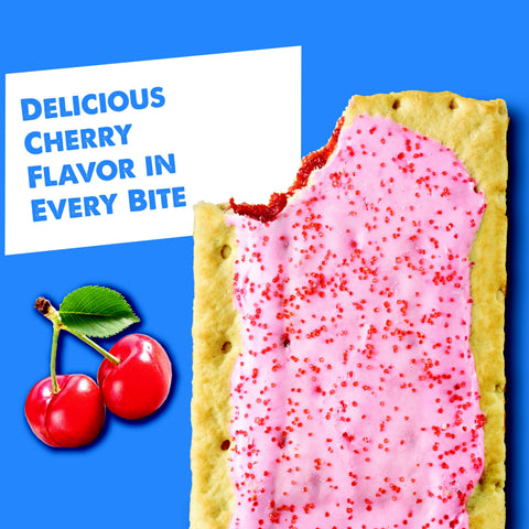Kelloggs Pop-Tarts Frosted Cherry Toaster Pastries, 13.5 Ounce -- 12 per case