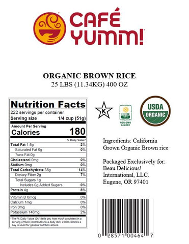 Cafe Yumm! RICE BROWN ORGANIC