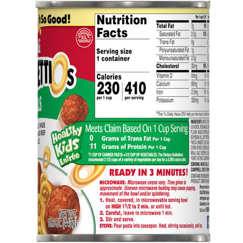Campbell's® SPAGHETTI O W/ MEATBALL