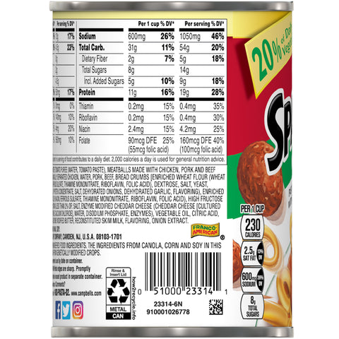 Campbell's® SPAGHETTI O W/ MEATBALL
