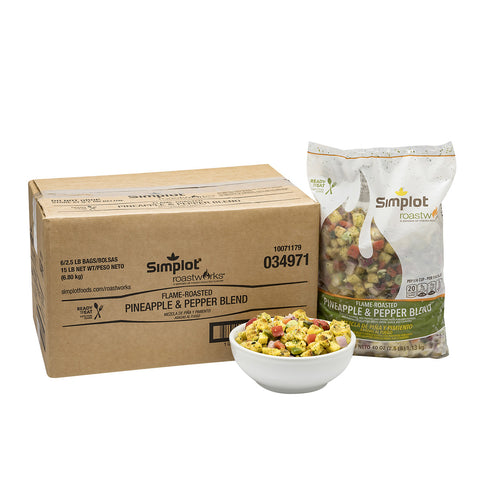 Simplot Roastworks® VEGETABLE BLEND PEPPER & PINEAPPLE FLAME ROASTED