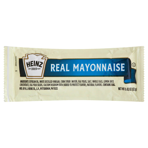 Heinz Mayonnaise Single Serve, 12 Gram -- 500 Case
