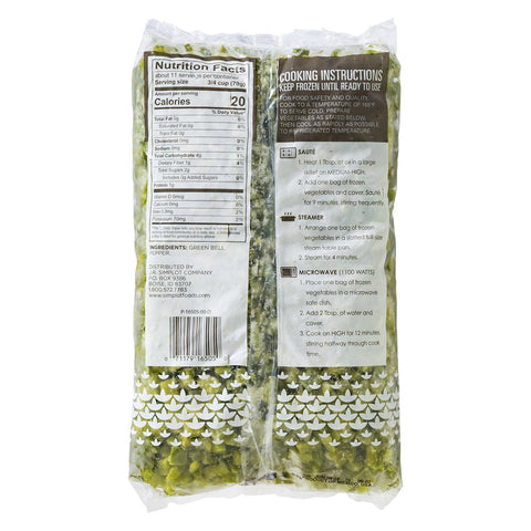 Simplot Classic Vegetables® PEPPER GREEN DICED 3/8