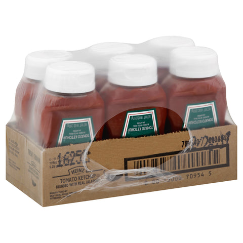 Heinz Tomato Ketchup Blended with Real Jalapeno, 14 Ounce -- 6 per case.