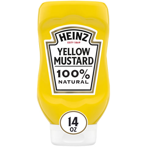 Heinz Yellow Mustard, 14 Ounce -- 12 per case.