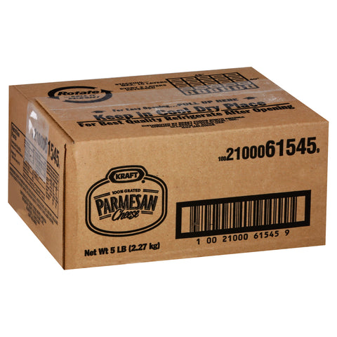 Kraft Grated Parmesan Cheese - Bag in Box, 5 Pound.