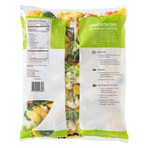 Culinary Select Monterey Vegetable Blend - 3 lb. packager, 8 packages per case
