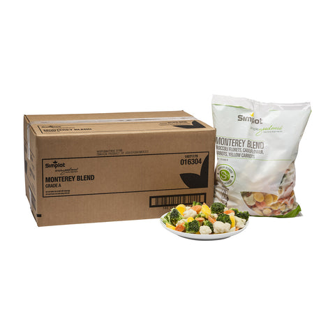 Culinary Select Monterey Vegetable Blend - 3 lb. packager, 8 packages per case