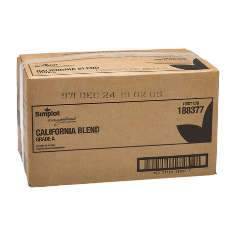 Simplot California Vegetable Blend - 20 lb. package, 1 package each