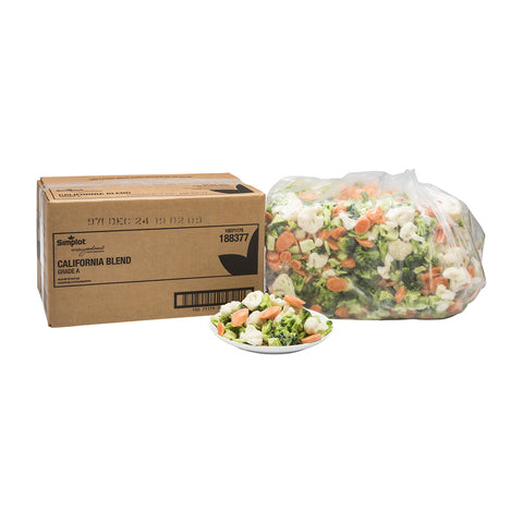 Simplot California Vegetable Blend - 20 lb. package, 1 package each