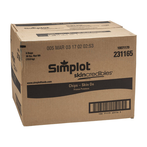 Simplot Skincredibles Potato Chip, 5 Pound -- 6 per case.