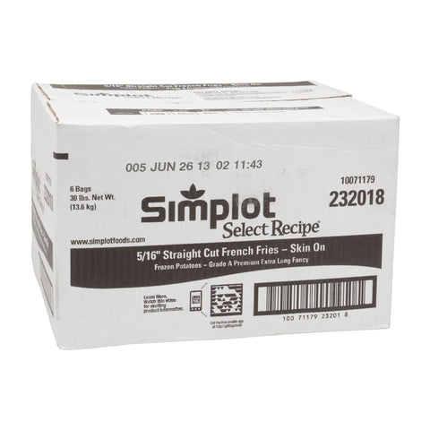 Simplot Straight Cut French Fry, 5 Pound -- 6 per case.