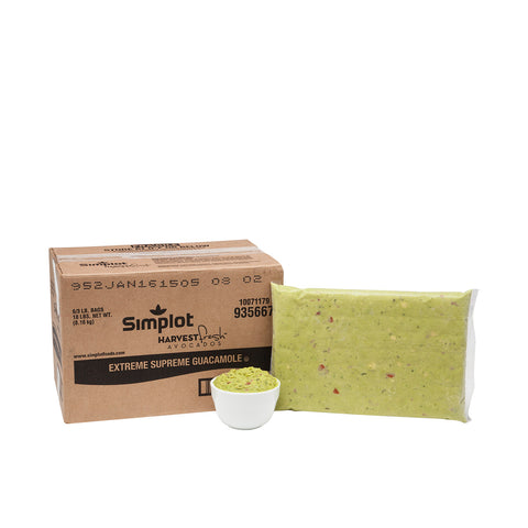 Simplot Extreme Supreme Guacamole, 3 Pound -- 6 per case.