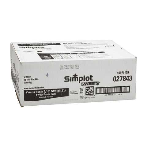 Simplot Sweets Sweet Vanilla Sugar Fries, 2.5 Pound -- 6 per case.