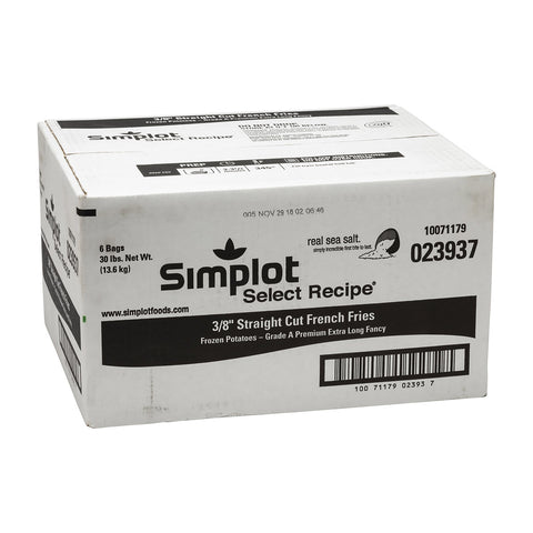 Simplot Select Recipe Skin Off Potato French Fry, 5 Pound -- 6 per case.