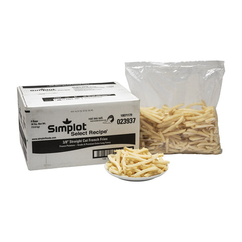 Simplot Select Recipe Skin Off Potato French Fry, 5 Pound -- 6 per case.