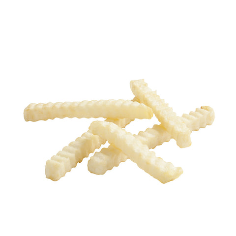 Simplot Classic 1/2 Inch Crinkle Cut Potato Fries, 5 Pound -- 6 per case.