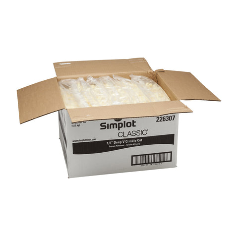 Simplot Wonder Deep Crinkle Cut Potato French Fry, 4.5 Pound -- 6 per case.