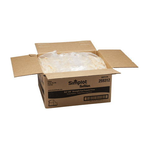 Simplot Extra Long Fancy Regular Straight Cut Potato French Fry, 5 Pound -- 6 per case.