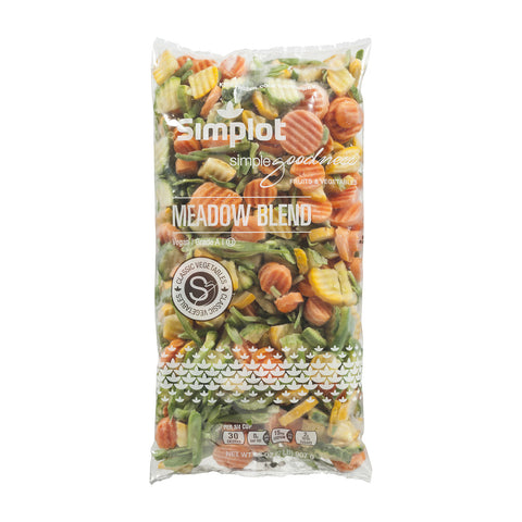 Simplot Meadow Vegetable Blend - 32 oz. package, 12 packages per case