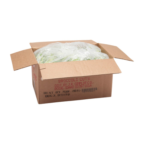Simplot IQF Broccoli Cuts - 20 lb. package, one package per case