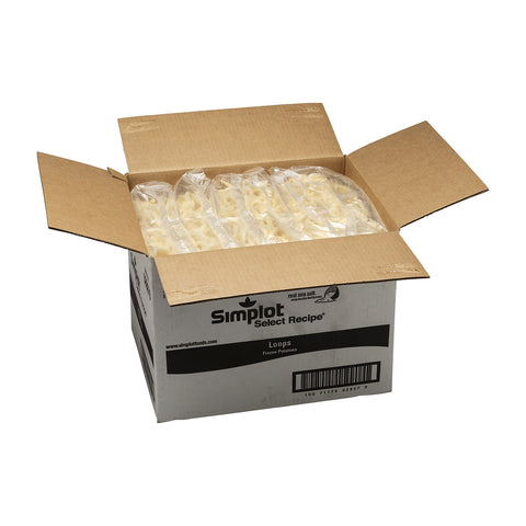 Select Recipe Skin On 1/4 Inch Frozen Potato Loop Fries, 5 Pound -- 6 per case