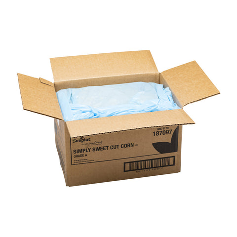 Simplot Simply Sweet Cut Corn - 20 lb. bag, 1 bag per case