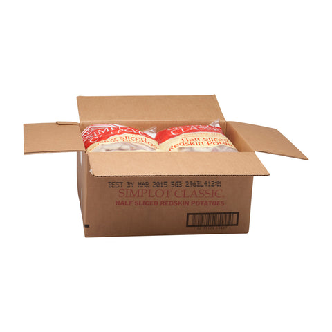 Simplot Redskin Potato Half Slices - 5 lb. package, 4 packages per case