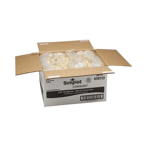 Simplot Natural Crisp Shoestring Straight Cut Potato French Fry, 4.5 Pound -- 6 per case.
