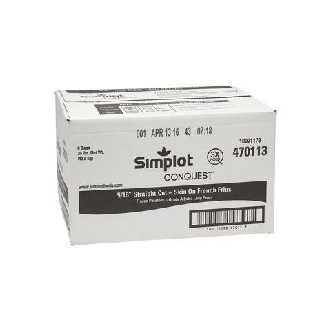 Simplot Natural Crisp Shoestring Straight Cut Potato French Fry, 4.5 Pound -- 6 per case.