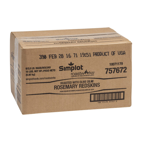 Simplot RoastWorks Rosemary Roasted Redskin Potato, 2.5 Pound -- 6 per case.